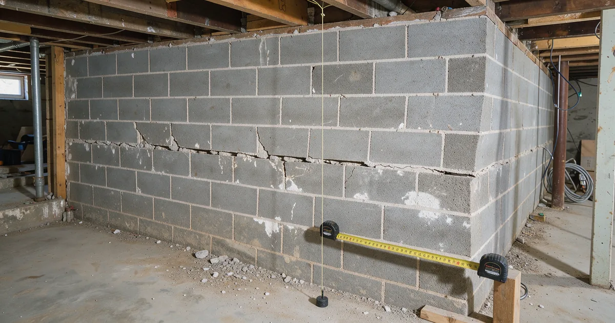Bowing Basement Wall: Straps, Anchors, Braces or Rebuild?