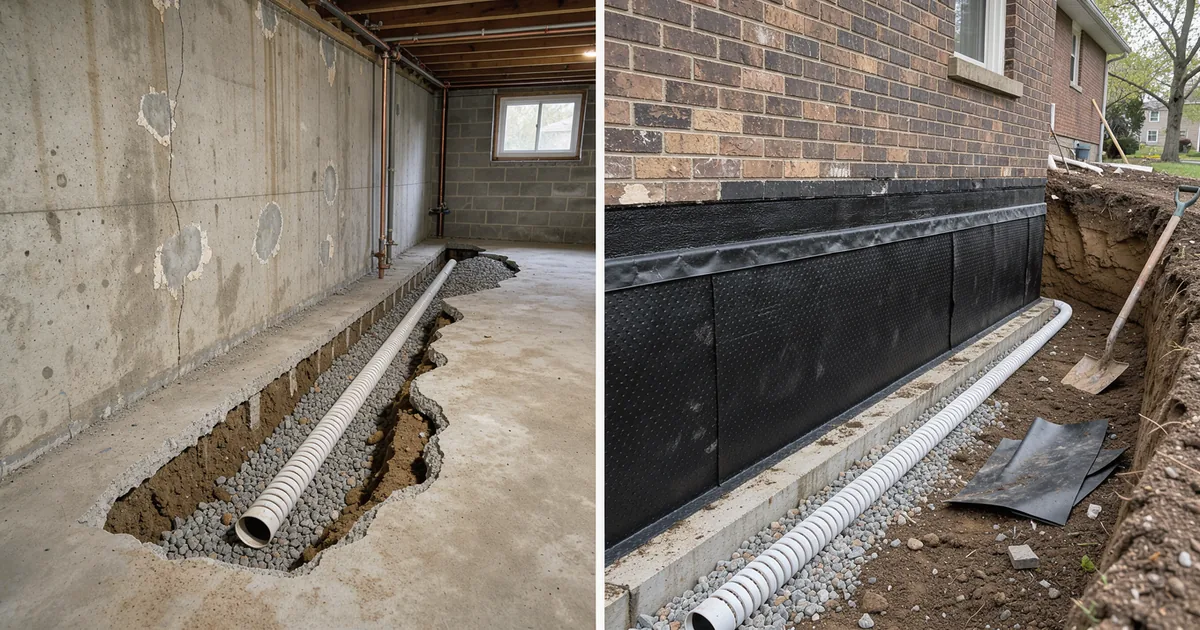 Interior vs. Exterior Basement Waterproofing
